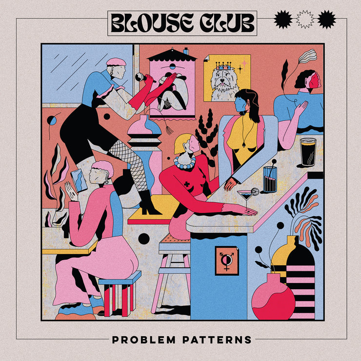 Problem Patterns Blouse Club pink vinyl