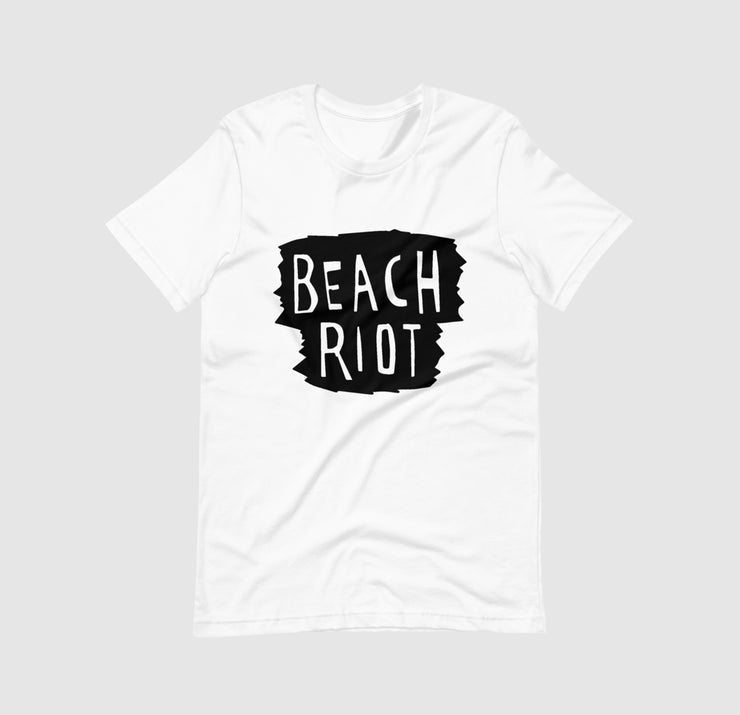 Beach Riot White Logo Tee