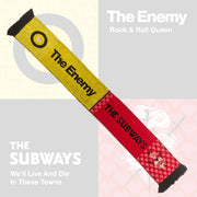 The Enemy X The Subways half and half charity scarf