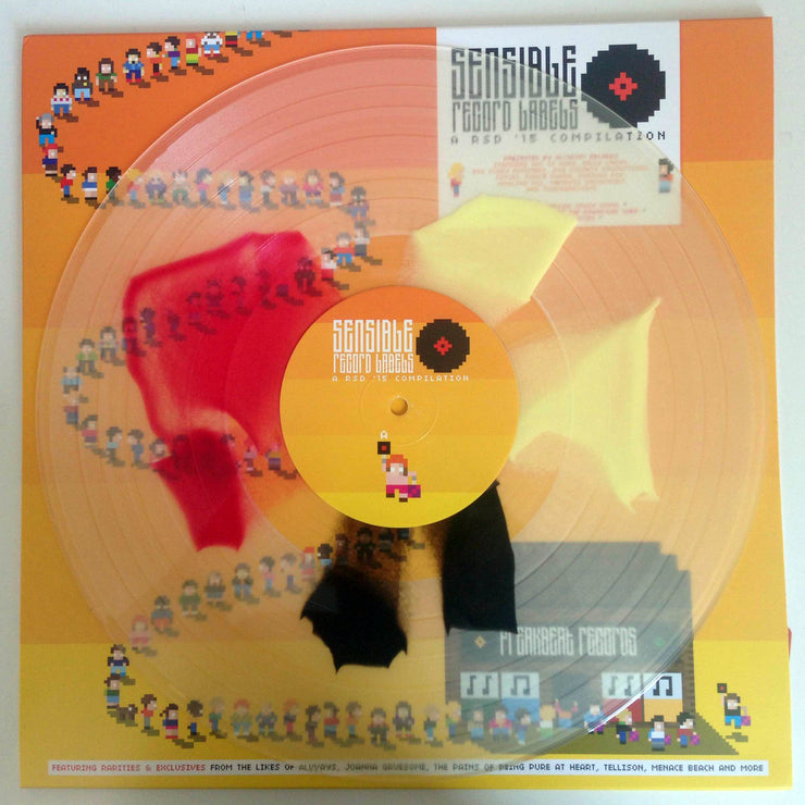 SENSIBLE RECORD LABELS Hand-pressed unique ‘black/red/yellow crush’ LP