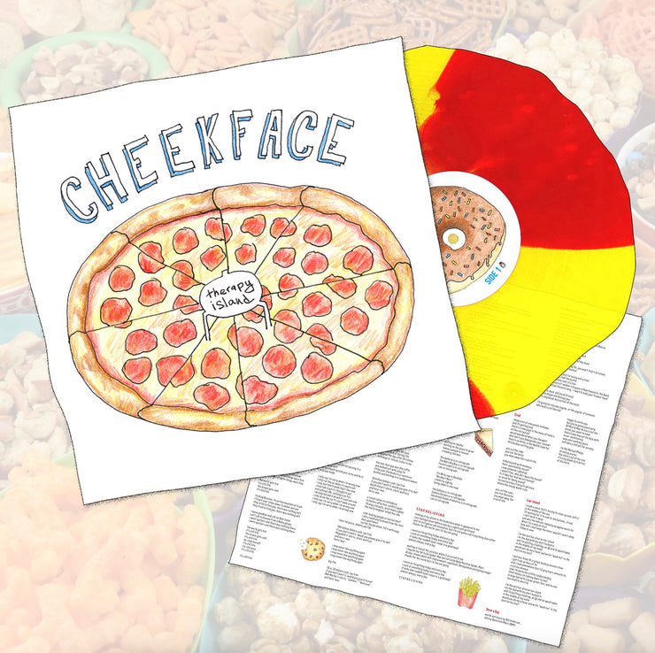 Cheekface - Therapy Island LP (Red and Yellow Splatter 4th Pressing)
