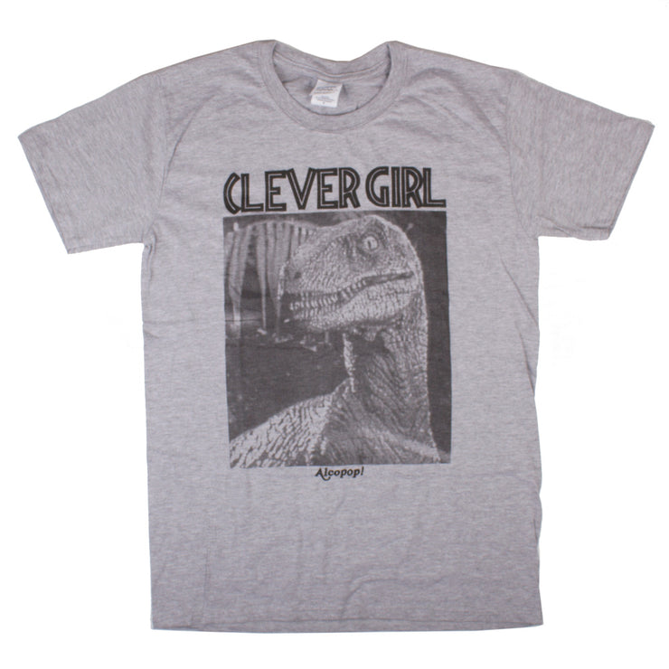 Alcopop Clever Girl T-Shirt - Grey
